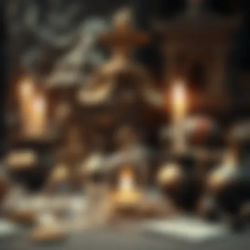 Symbolic representation of alchemy and blockchain synergy