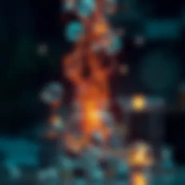 Transformative Elements: Alchemy Meets Blockchain Depiction of alchemical transformation and digital ledgers