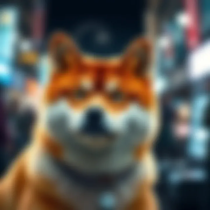 Conceptual representation of cryptocurrency investment