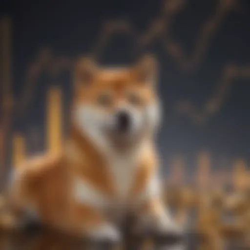 Graph showing the growth trends of Shiba Inu cryptocurrency