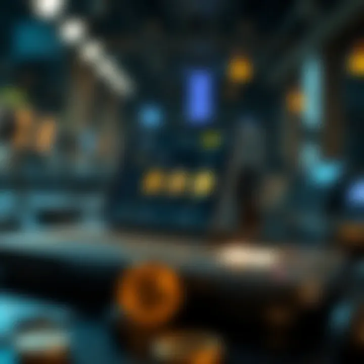 Digital representation of an NFT wallet interface showcasing features