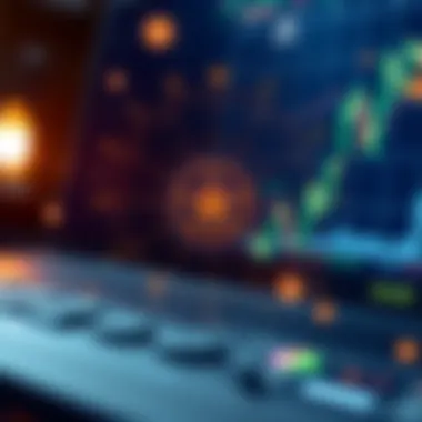 Astrological symbols and financial graphs