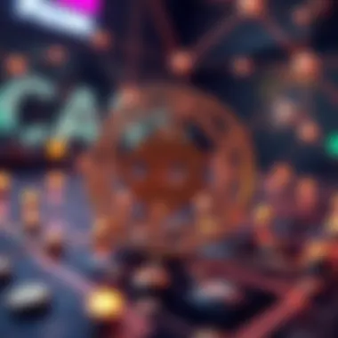 Illustration of blockchain technology framework