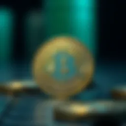 Close-up view of a Casascius coin showcasing intricate design details