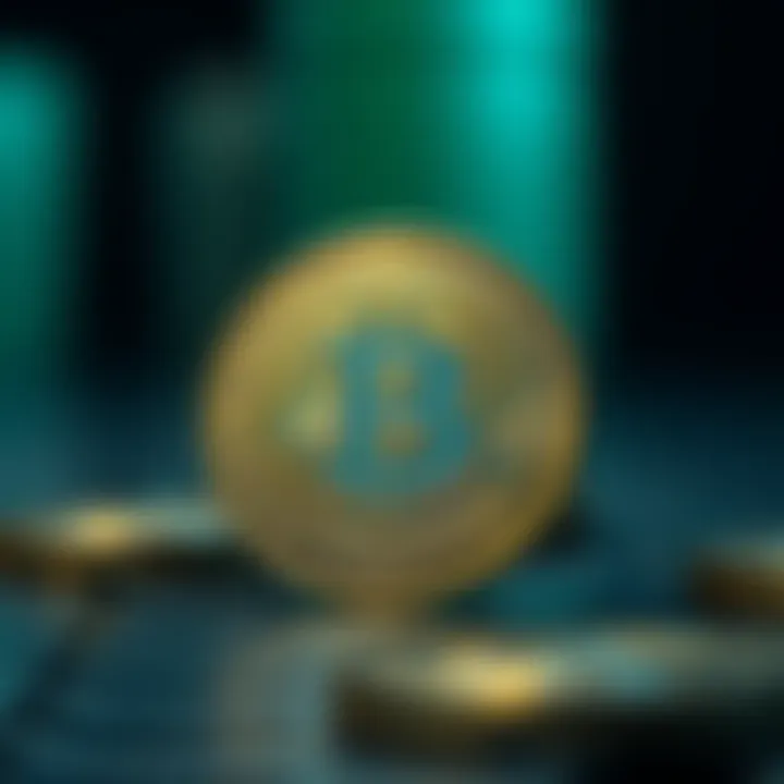 Intricate Design of a Casascius Coin Close-up view of a Casascius coin showcasing intricate design details