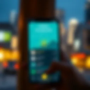 Celsius app interface showcasing crypto lending features