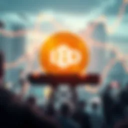 Visual representation of an ICO launch strategy