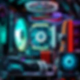 Detailed view of computer components suitable for mining