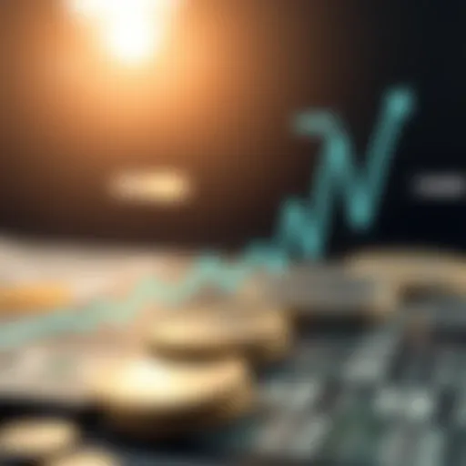 Graph showing USD to CAD exchange rate fluctuations