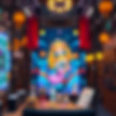 Vibrant NFT Art Display Digital canvas showcasing vibrant NFT artwork