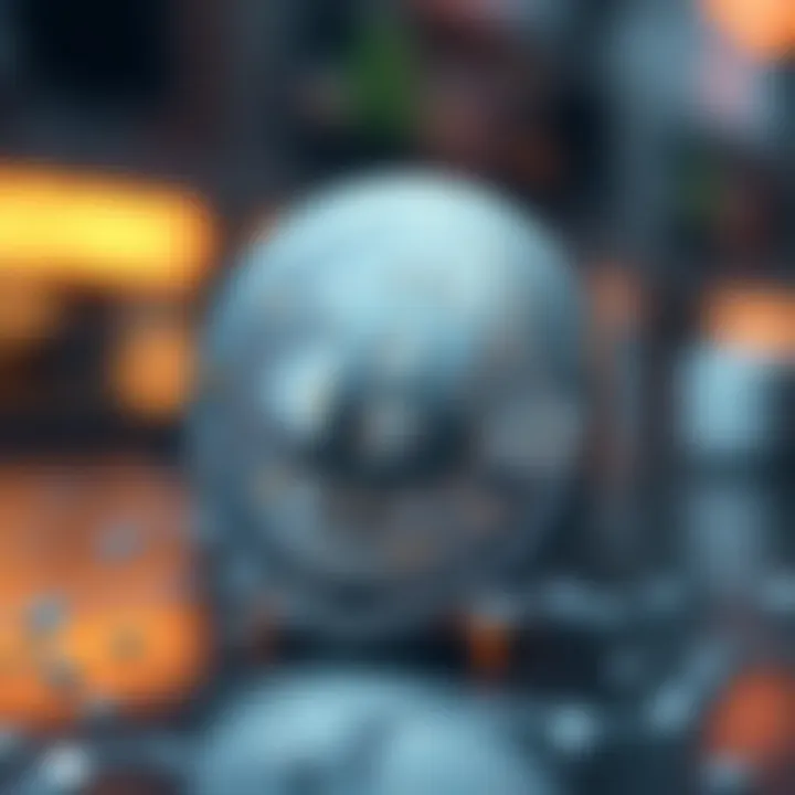 A futuristic digital coin symbolizing new cryptocurrency