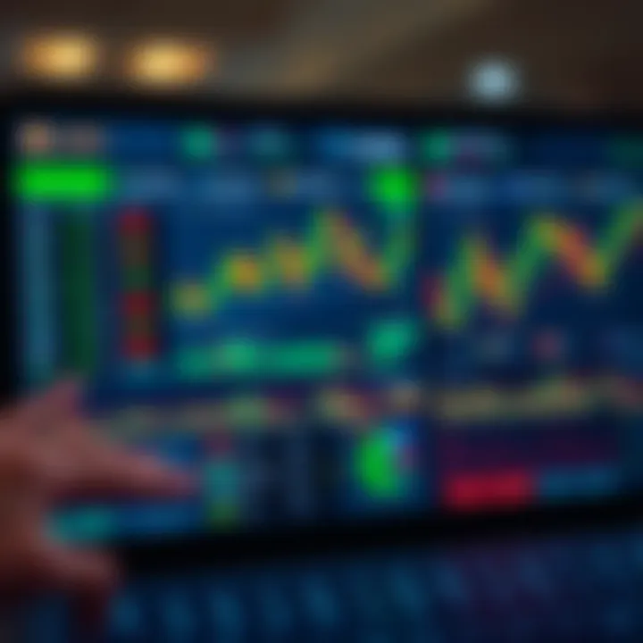 Diverse Crypto Platforms An overview of various cryptocurrency trading platforms on a digital dashboard.