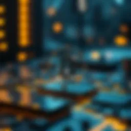 A futuristic representation of blockchain technology integration