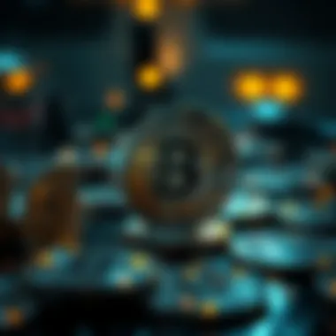 A futuristic depiction of the future of cryptocurrencies