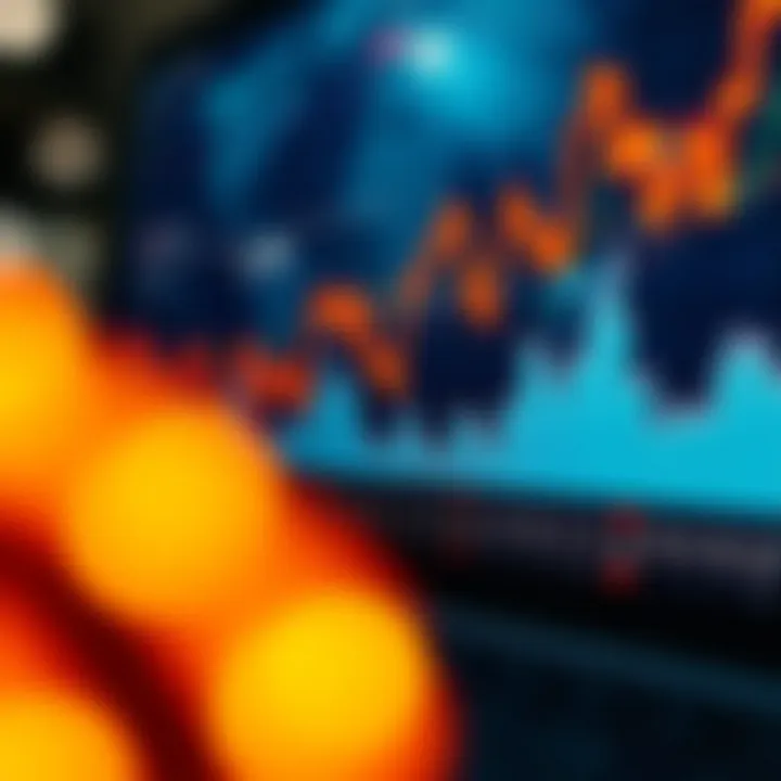 Visual representation of cryptocurrency data analysis