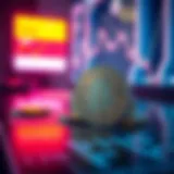 Illustration showcasing the integration of cryptocurrency in financial transactions.