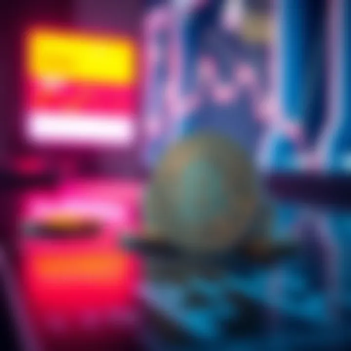 Illustration showcasing the integration of cryptocurrency in financial transactions.