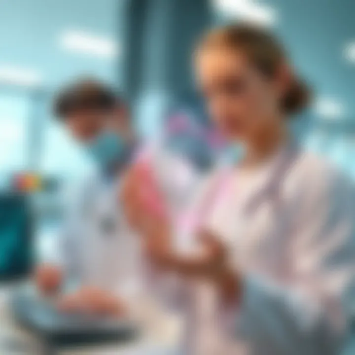 Visual representation of blockchain technology enhancing healthcare systems.