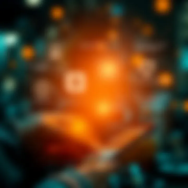 Graphical representation of the benefits of blockchain applications