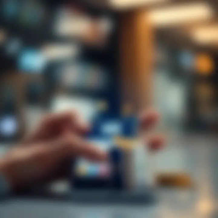 Mobile applications showcasing cryptocurrency transactions