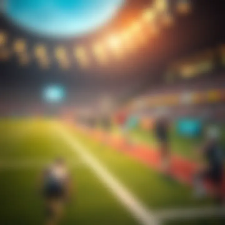 Blockchain Technology in Sports An artistic visualization of blockchain technology in sports