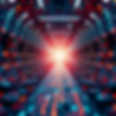 Abstract Representation of Digital Twin Technology An abstract representation of digital twin technology