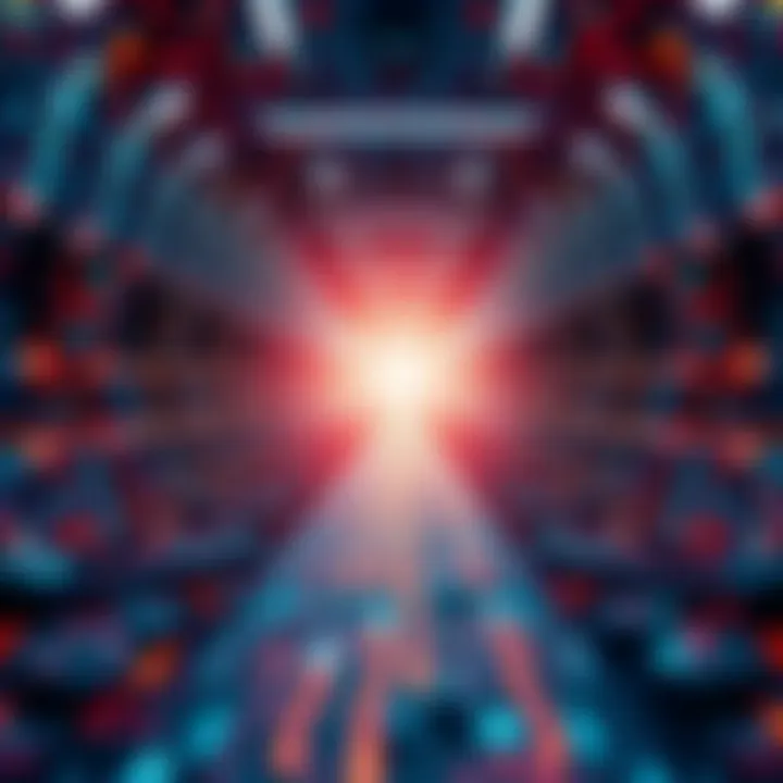 Abstract Representation of Digital Twin Technology An abstract representation of digital twin technology