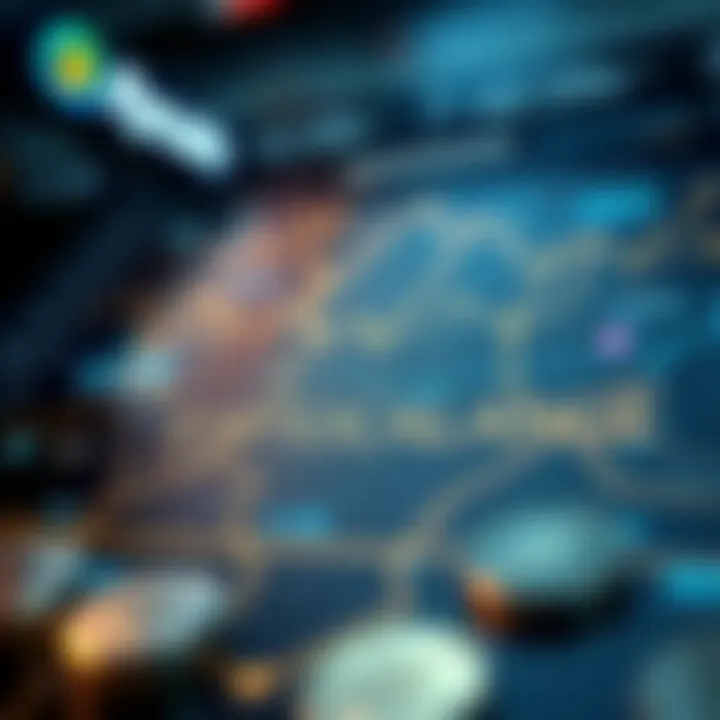 A conceptual map showing regulatory impacts on cryptocurrency exchanges