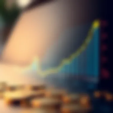 Graph showing potential growth in cryptocurrency market