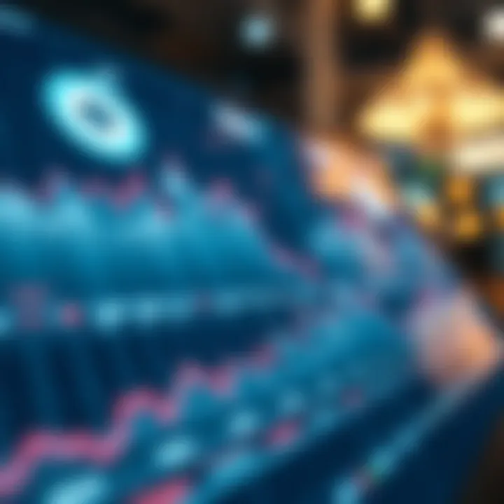 Market analysis graph depicting the rise of NFTs in stock investments