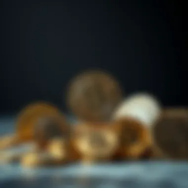 Cryptocurrency Comparison Visual comparison of various cryptocurrencies with a central focus on God Coin