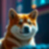 Visual representation of Shiba Inu cryptocurrency symbol