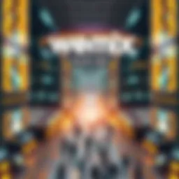 A visual representation of blockchain technology underlying Wemix