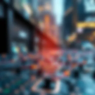 Blockchain technology concept illustration