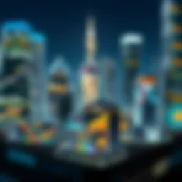 Visual representation of crypto startups' growth