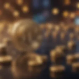 Visual representation of blockchain technology