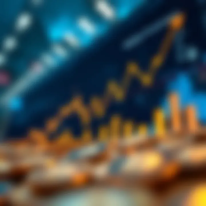 Market Trends in Cryptocurrency A graph showing market trends in cryptocurrency investments