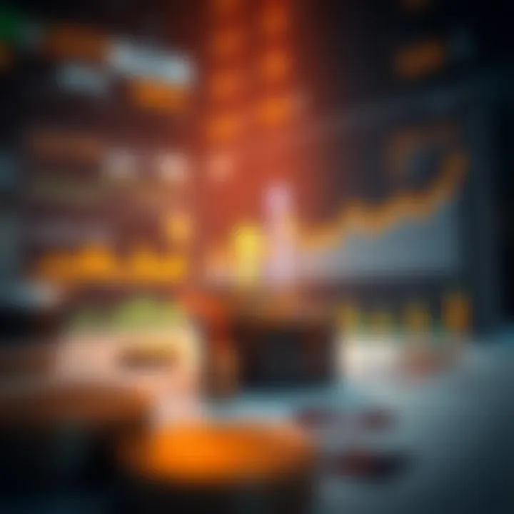 Strategic Approaches to Blockchain Investments A conceptual image of investment strategies with charts and graphs depicting potential returns in blockchain ventures.