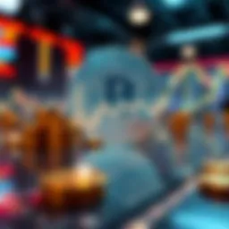 Conceptual illustration of limit selling in trading