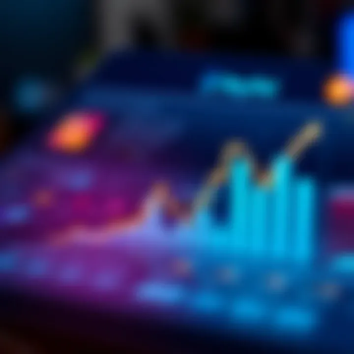 Graph depicting market trends of cryptocurrency payments