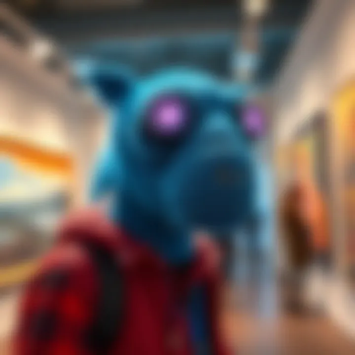 Beeple at an art exhibition