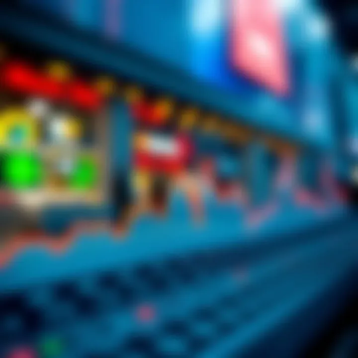 Graph showing interest rate trends