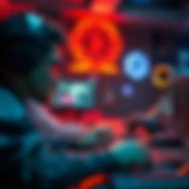 A conceptual image reflecting the fusion of gaming and blockchain technology