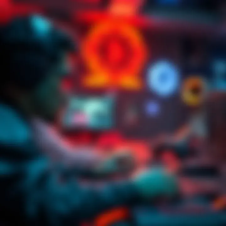 A conceptual image reflecting the fusion of gaming and blockchain technology