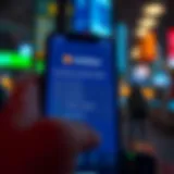 Interface of the Coinbase verification app displaying user-friendly navigation