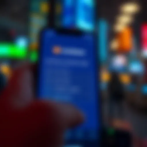 User Interface of Coinbase Verification App Interface of the Coinbase verification app displaying user-friendly navigation