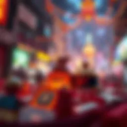 A vibrant digital artwork representing NFTs