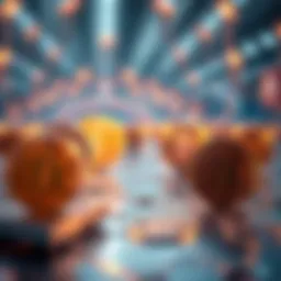 A digital representation of token swaps showcasing interconnected tokens