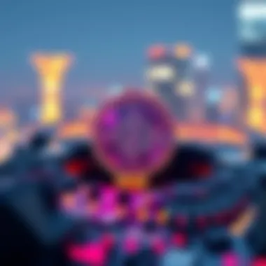 A futuristic concept of blockchain technology illustrated