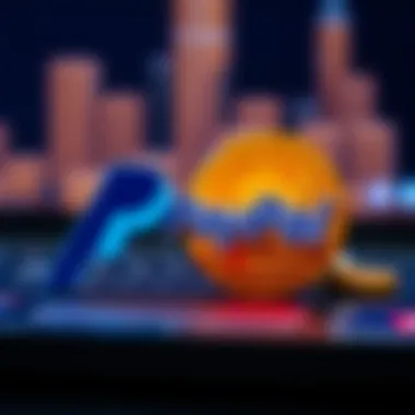 PayPal logo with cryptocurrency symbols